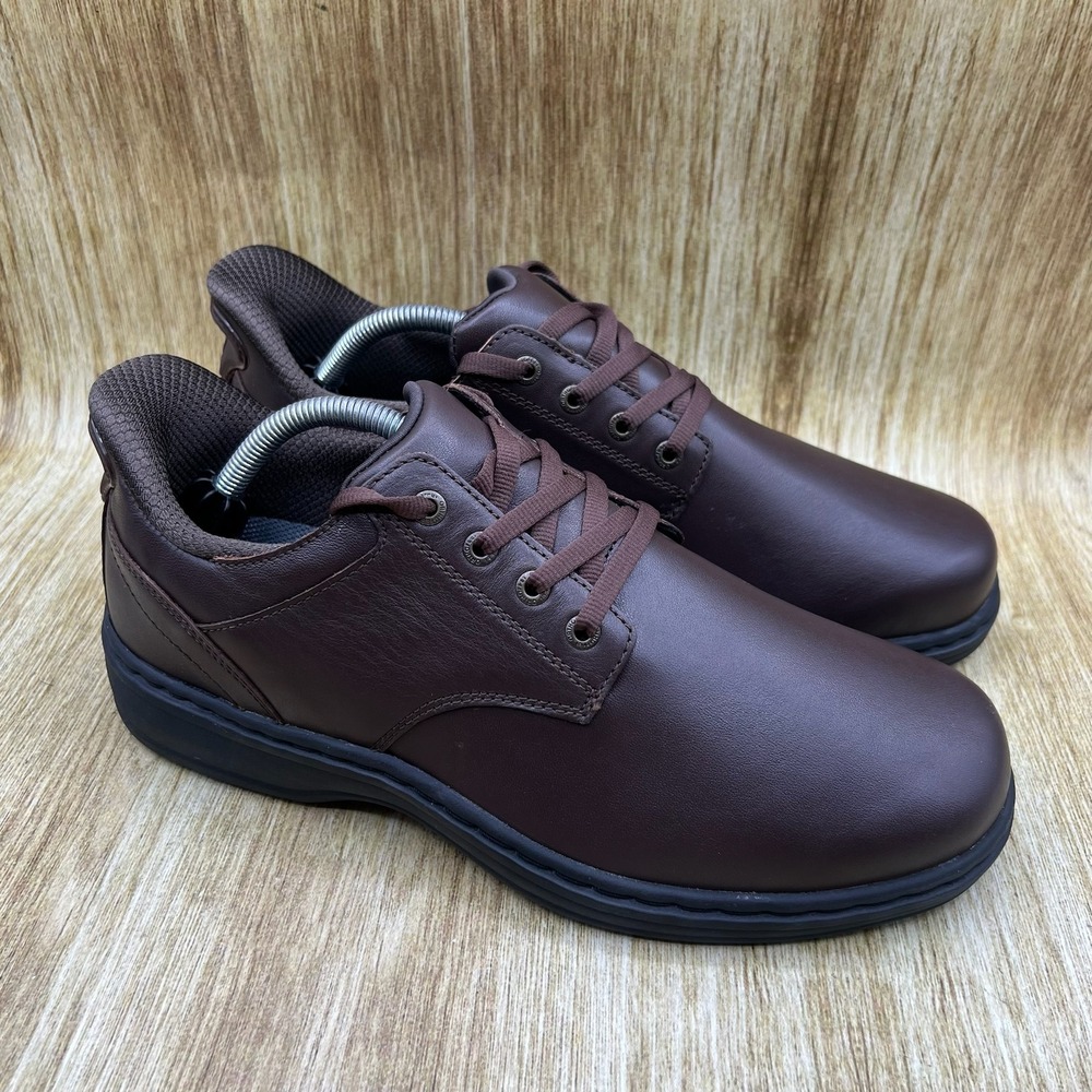 Orthofeet Claude Oxford Walking Shoes Men's Size 9.5 2E Brown Leather 22012
